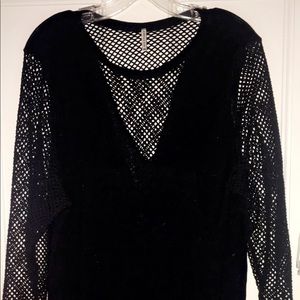 Black Mesh Top
